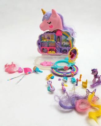 Polly Pocket rainbow unicorn saloon