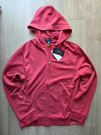Felpa zip Ralph Lauren Rossa