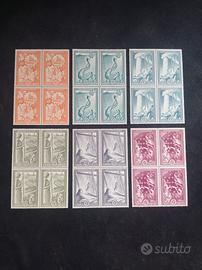 SERIE COMPLETA  GRECIA (E.R.P.  1951)  •QUARTINA•