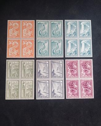 SERIE COMPLETA  GRECIA (E.R.P.  1951)  •QUARTINA•