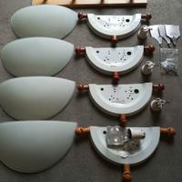4 APPLIQUE+ ATTACCAPANNI LEGNO
