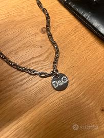 Catena con pendente tondo D&G
