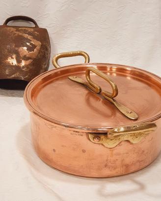Pentola in Rame Vintage firmata Pino Gasperini