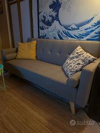 Divano 3 Posti Reclinabile in Lino Davir