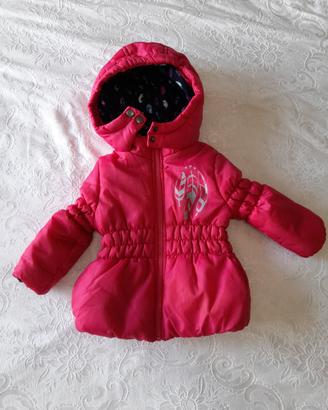 caldo giubbino bambina 12/18 mesi 