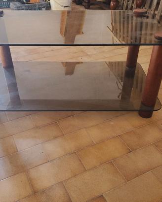 tavolino a doppio vetro