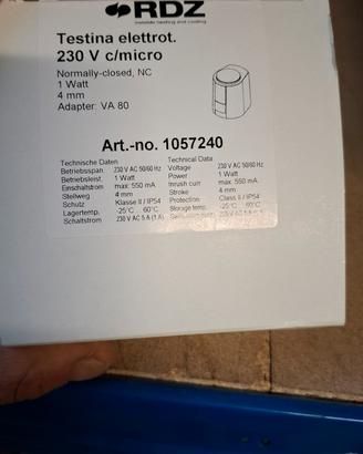 testina elettrotermica rdz 220/ micro 