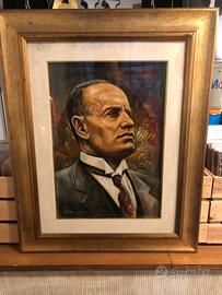 Quadro opera Dante Ricci Benito Mussolini