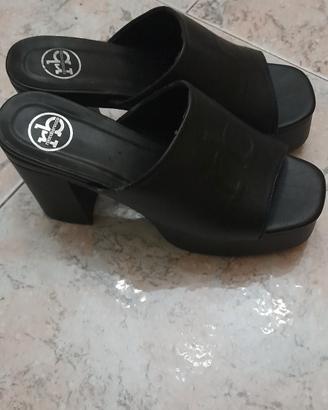 sandali in pelle nero 