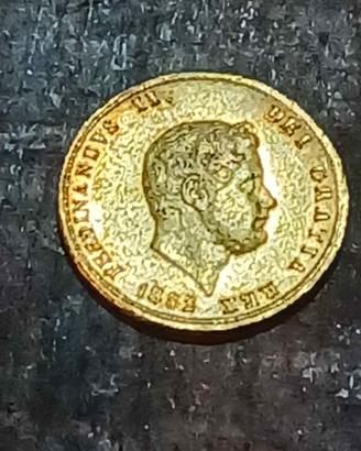 Moneta Oro 3 Ducati 1852 - Ferdinando II di Borbon