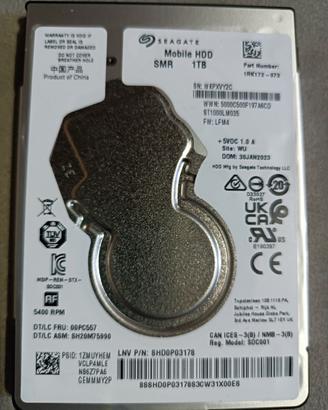 *NUOVO* Seagate hdd 2.5 1TB