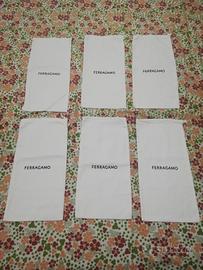 6 Dust Bag Ferragamo Bianca Cotone 100 %