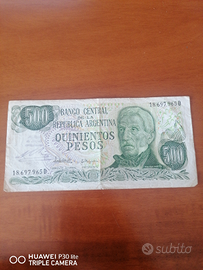 Banconota 500 pesos Maradona