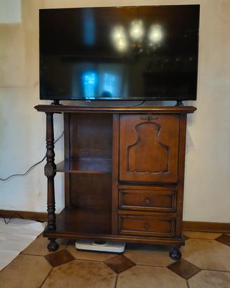 mobile tv antico vintage in legno 