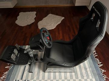 Postazione guida gaming Logitech + Playseat