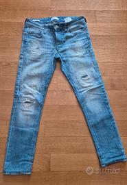 Jeans Jack & Jones 'Glenn' Slim Fit Chiaro-strappi