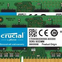 Sodimm Kit 8 GB DDR3 1600 MHz Crucial RAM CL11