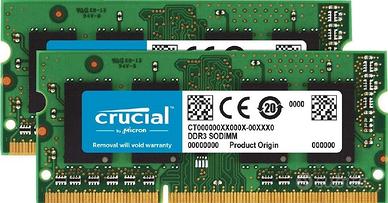 Sodimm Kit 8 GB DDR3 1600 MHz Crucial RAM CL11