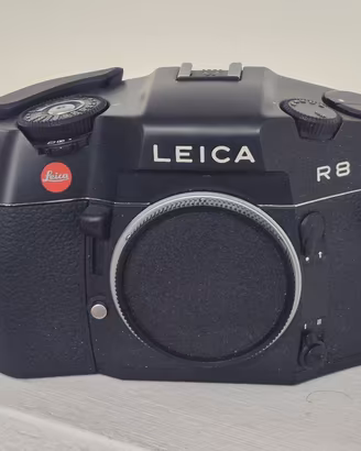 Leica R8 black Made in Germany – raro display blu