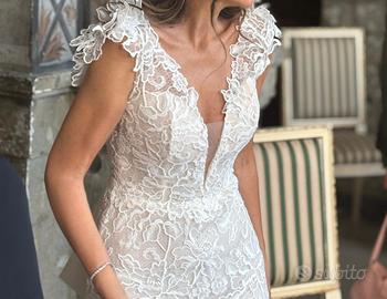 Abito da sposa bianco Nicole Milano taglia 42