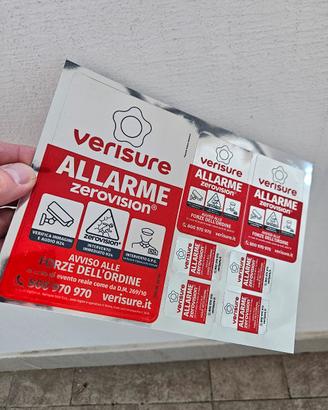 Adesivi Antifurto Verisure Cartello Deterrente