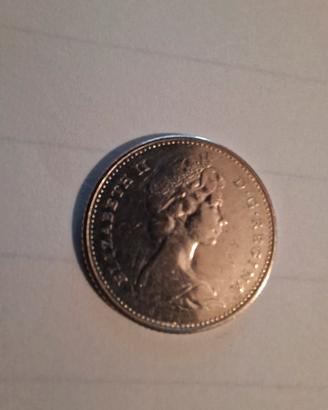 Pound/pence inglesi e 10 cent Canada (5 pezzi)