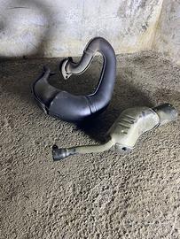 Scarico e pancia honda crm 125 anni 90
