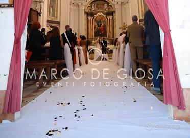 tappeto nunziale bianco 20x2 metri