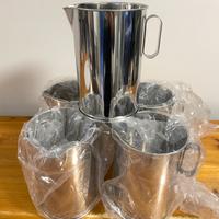 Travasatore in acciaio inox con becco