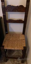 Sedie antiche intagliate