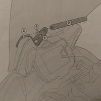 supporto navigatore Ducati Multistrada 1200, 950