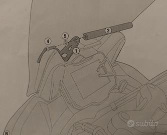 supporto navigatore Ducati Multistrada 1200, 950