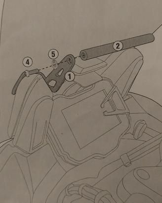 supporto navigatore Ducati Multistrada 1200, 950