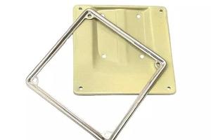 PORTATARGA FERRO + CORNICE 17X17 VESPA 125 PRIMAVE