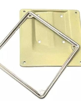PORTATARGA FERRO + CORNICE 17X17 VESPA 125 PRIMAVE