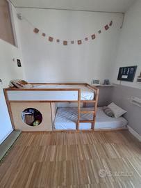 letto Kura ikea modificato