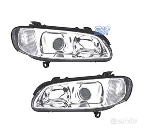FARI PER OPEL OMEGA 94-99 LENTE CROMATA CON FONDO 