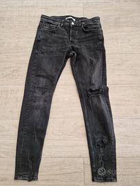 pantalone di jeans nero tg 42
