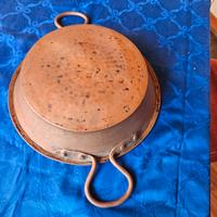 Teglia Antica in Rame Martellato a Mano - 1 kg - A