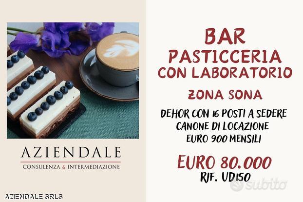 Pasticceria - laboratorio e dehor-arredata nuova