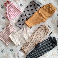 set zara bimba 6/12 mesi. canotte,magliette e pant