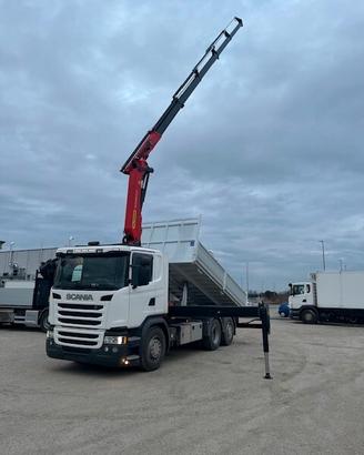 Scania G450 Euro 6 Gru + Ribaltabile