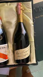 Tris champagne e cognac