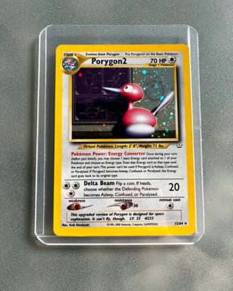Carta Pokemon Porygon 2 holo 12/64