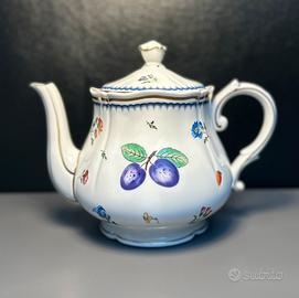 Teiera Antico Doccia decoro Italian Fruit