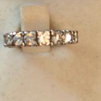 ANELLO RIVIERA IN ORO BIANCO DI BRILLANTI BIANCHI