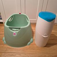 vaschetta bagnetto bambino + mangiapannolini