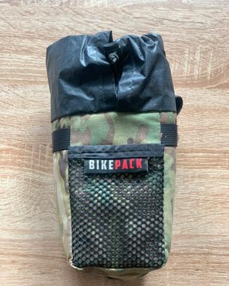 Borsa borraccia manubrio Bikepack camo