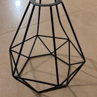 Paralume nero in ferro 20/25 cm