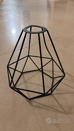 Paralume nero in ferro 20/25 cm